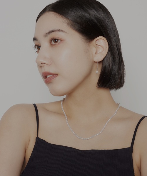 AKEL(アケル)の「【AKEL】アケル/ 淡水パールドロップピアス(両耳セット)/金属アレルギー対応ピアス(サージカルステンレス)(ピアス(両耳用)・レディース・シルバー/ゴールド・FREE)」の8枚目の写真