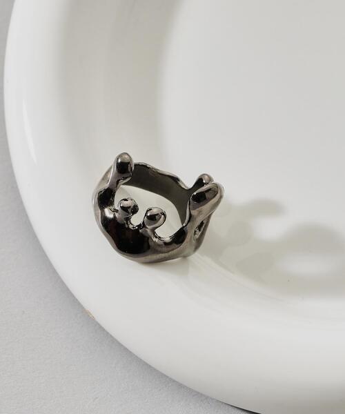 tk.TAKEO KIKUCHI(ティーケータケオキクチ)の「MELTリング(リング・メンズ・シルバー系その他/シルバー・17)」の1枚目の写真