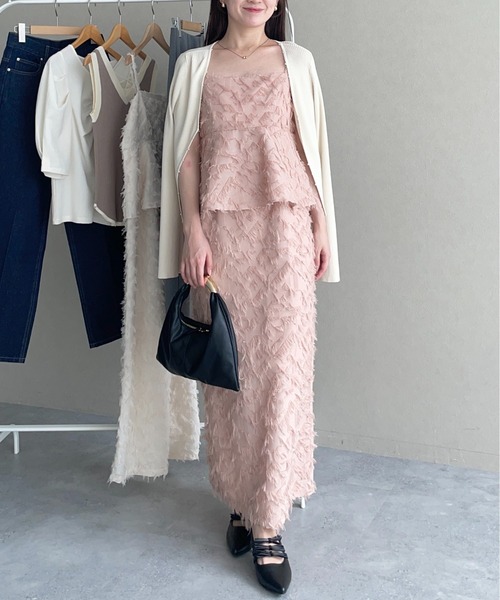 mysty woman(ミスティウーマン)の「プチパールショートカーディガン 587474(カーディガン/ボレロ・レディース・ブラック/ホワイト系その他・FREE)」の20枚目の写真