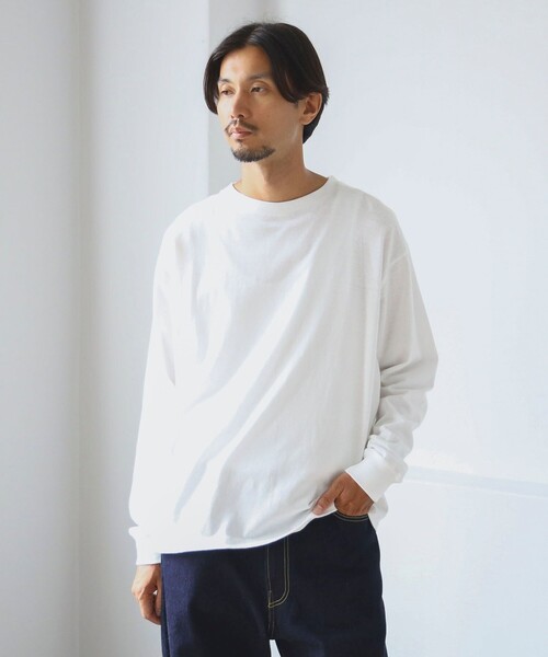 B:MING by BEAMS(ビーミングバイビームス)の「SIMPLE YET / オリジナルコットン ロングスリーブ Tシャツ(Tシャツ/カットソー・メンズ・ブラック/オフホワイト・S/M/L/XL)」の16枚目の写真