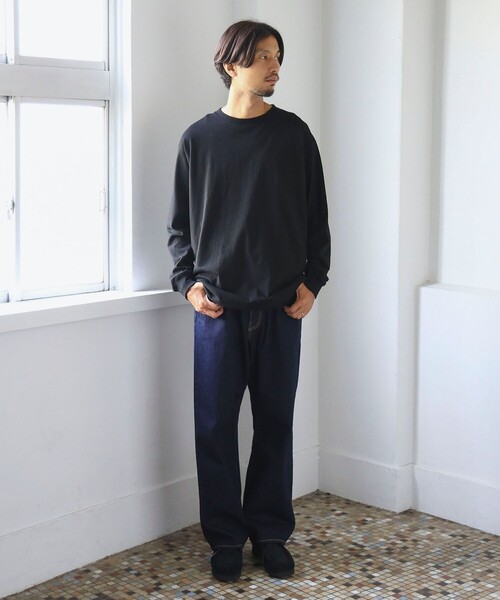 B:MING by BEAMS(ビーミングバイビームス)の「SIMPLE YET / オリジナルコットン ロングスリーブ Tシャツ(Tシャツ/カットソー・メンズ・ブラック/オフホワイト・S/M/L/XL)」の17枚目の写真