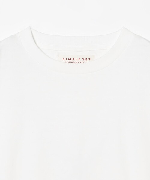 B:MING by BEAMS(ビーミングバイビームス)の「SIMPLE YET / オリジナルコットン ロングスリーブ Tシャツ(Tシャツ/カットソー・メンズ・ブラック/オフホワイト・S/M/L/XL)」の6枚目の写真