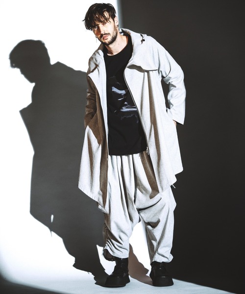 美品【NO ID.BLACK】BIGフードモッズコート NO ID. モッズコート コート マルチウェイBIGフードモッズコート