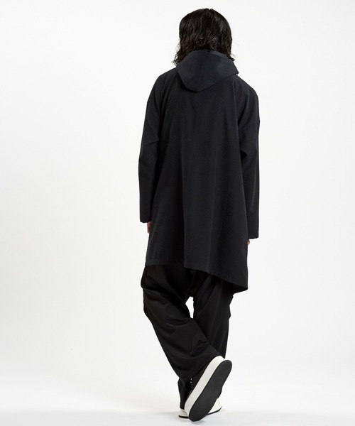 ライダースフードBIGコート（モッズコート）｜NO ID