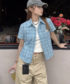 セール】【別注】＜Sara mallika for 6＞CHECK CAMISOLE/キャミソール