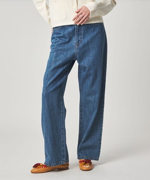 Steven Alan＞コットン デニム ストレート パンツ（デニムパンツ