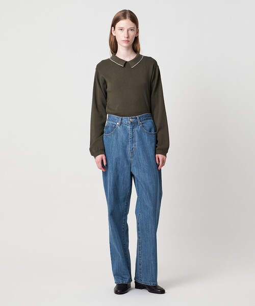 Steven Alan＞コットン デニム ストレート パンツ（デニムパンツ