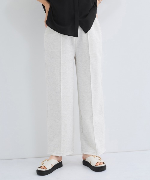 VICKY(ビッキー)の「ピンタックカットオフスウェットパンツ≪手洗い可能≫(スウェットパンツ・レディース・オフホワイト/ブラック/ライトグレー・M)」の18枚目の写真