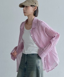ビンテージ 70s 透け感 ピンク シースルー 長袖 シャツ 特殊 希少 美品 ビンテージ 70s 透け感 ピンク シースルー 長袖 シャツ 特殊
