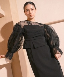DONOBAN | 【ANDRESD】ドレープビスチェドレス　パーティー 結婚式 お呼ばれ 同窓会(ワンピース)