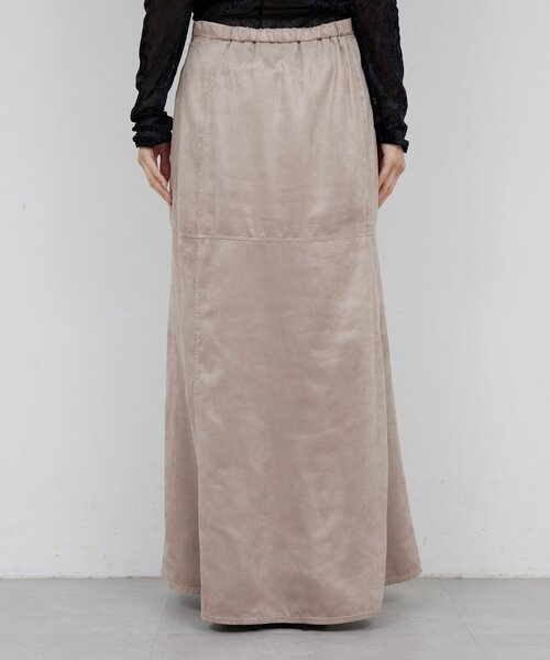 GALLARDAGALANTE（ガリャルダガランテ）の「【セットアップ対応】フェイクスエードフレアスカート（スカート・レディース・グレイッシュベージュ/キャメル・0/1）」の12枚目の写真