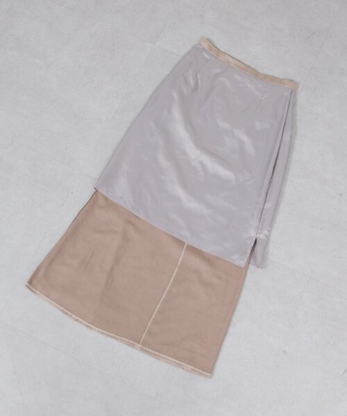 GALLARDAGALANTE（ガリャルダガランテ）の「【セットアップ対応】フェイクスエードフレアスカート（スカート・レディース・グレイッシュベージュ/キャメル・0/1）」の18枚目の写真