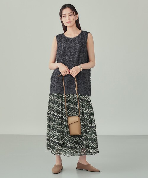 INDIVI（インディヴィ）の「フラップポシェット（ショルダーバッグ・レディース・グリーン/ブラック/ベージュ・00）」の9枚目の写真