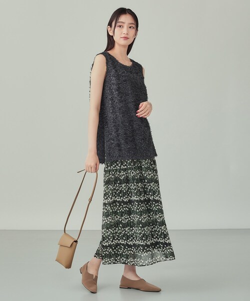INDIVI（インディヴィ）の「フラップポシェット（ショルダーバッグ・レディース・グリーン/ブラック/ベージュ・00）」の10枚目の写真
