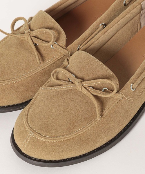 BAYFLOW（ベイフロー）の「[柔らかくてフィット感◎]デッキシューズ（モカシン/デッキシューズ・レディース・ベージュ/ブラウン・MEDIUM/LARGE）」の17枚目の写真