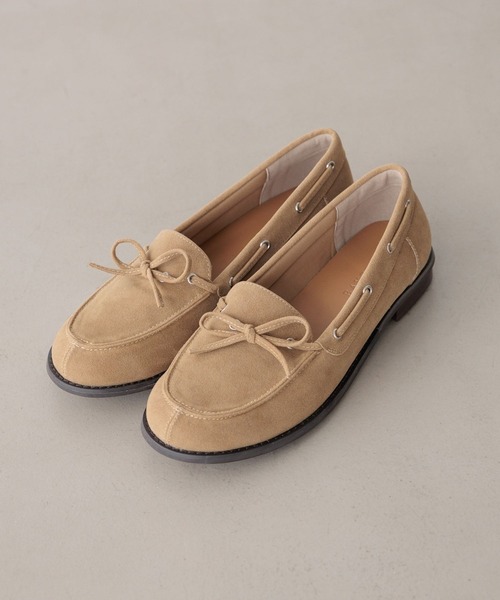 BAYFLOW（ベイフロー）の「[柔らかくてフィット感◎]デッキシューズ（モカシン/デッキシューズ・レディース・ベージュ/ブラウン・MEDIUM/LARGE）」の21枚目の写真