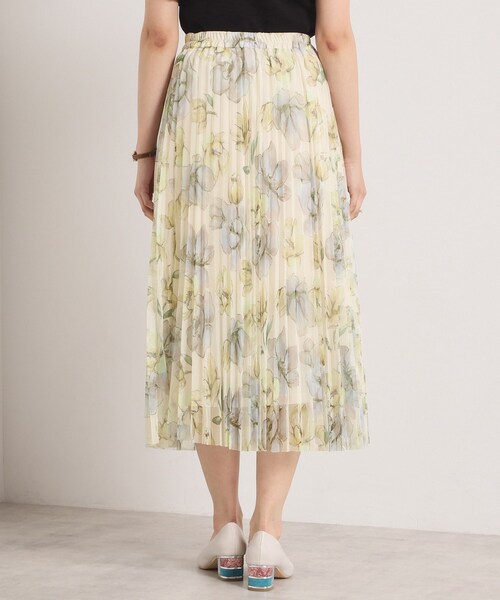 ITS'DEMO(イッツデモ)の「【手洗い可/ウエストゴム】花柄チュールスカート(スカート・レディース・アイボリー系/ブラウン系1/ブラック系・00)」の17枚目の写真