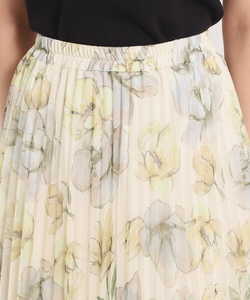 ITS'DEMO(イッツデモ)の「【手洗い可/ウエストゴム】花柄チュールスカート(スカート・レディース・アイボリー系/ブラウン系1/ブラック系・00)」の18枚目の写真