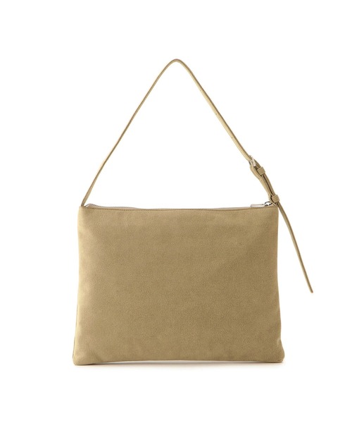 SALON adam et rope'（サロン アダム エ ロペ）の「【W S（ドゥーブル）】Ultrasuede(R)ZIPミニショルダー（ショルダーバッグ・レディース・ベージュ/ダークブラウン・FREE）」の12枚目の写真