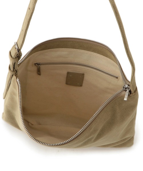 SALON adam et rope'（サロン アダム エ ロペ）の「【W S（ドゥーブル）】Ultrasuede(R)ZIPミニショルダー（ショルダーバッグ・レディース・ベージュ/ダークブラウン・FREE）」の15枚目の写真