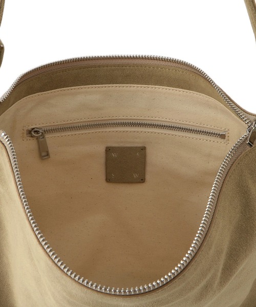 SALON adam et rope'（サロン アダム エ ロペ）の「【W S（ドゥーブル）】Ultrasuede(R)ZIPミニショルダー（ショルダーバッグ・レディース・ベージュ/ダークブラウン・FREE）」の18枚目の写真
