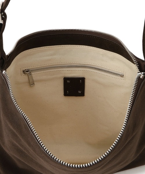 SALON adam et rope'（サロン アダム エ ロペ）の「【W S（ドゥーブル）】Ultrasuede(R)ZIPミニショルダー（ショルダーバッグ・レディース・ベージュ/ダークブラウン・FREE）」の19枚目の写真