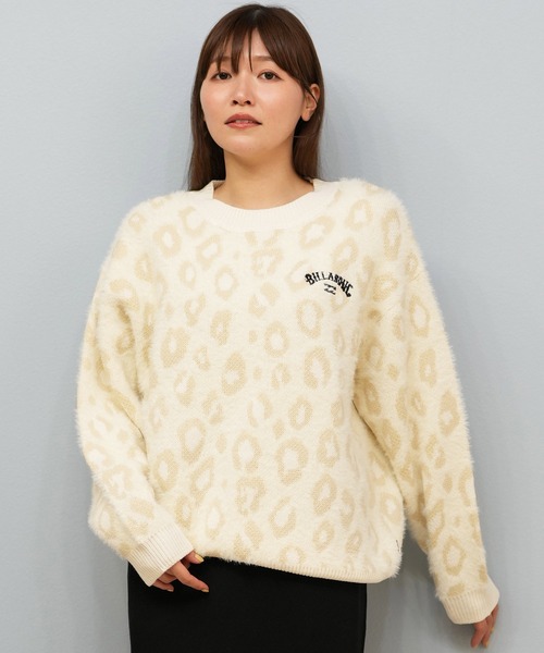 ムラサキスポーツ限定】BILLABONG/ビラボン セーター レオパード柄