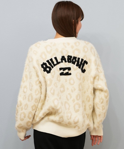 ビラボン　ヒョウ柄　ロンスプ ムラサキスポーツ限定】BILLABONG/ビラボン セーター レオパード柄