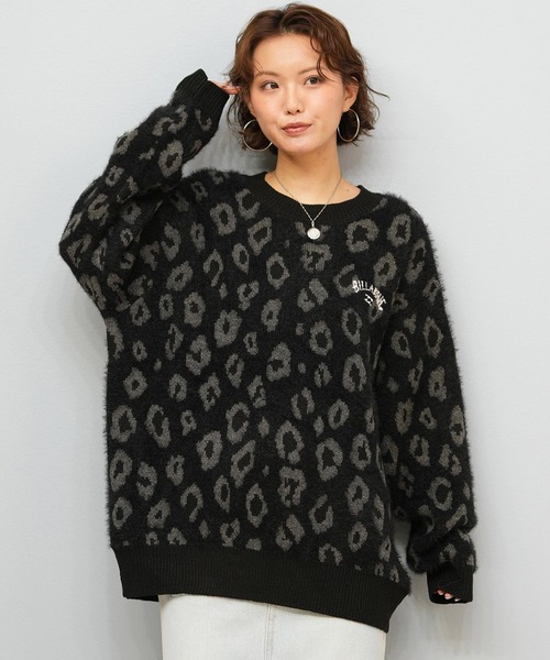 ムラサキスポーツ限定】BILLABONG/ビラボン セーター レオパード柄