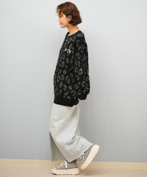 ムラサキスポーツ限定】BILLABONG/ビラボン セーター レオパード柄