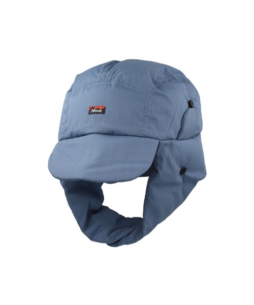 NANGA(ナンガ)の「HINOC RIPSTOP DOWN EAR FLAP CAP/ヒノックリップストップ ダウンイヤーフラップキャップ(キャップ・メンズ・ブラック/アーミー/ブルー系その他/ベージュ・FREE)」の4枚目の写真