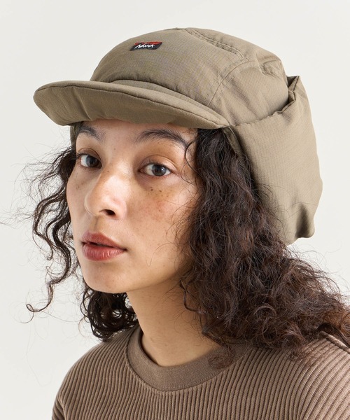 NANGA(ナンガ)の「HINOC RIPSTOP DOWN EAR FLAP CAP/ヒノックリップストップ ダウンイヤーフラップキャップ(キャップ・メンズ・ブラック/アーミー/ブルー系その他/ベージュ・FREE)」の13枚目の写真