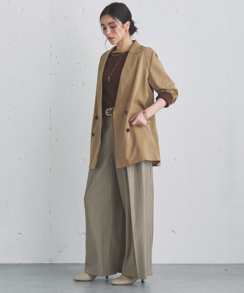 Doux archives（ドゥアルシーヴ）の「ダブルブレストテーラードジャケット（テーラードジャケット・レディース・ブラック/グレー/ベージュ・38）」の10枚目の写真