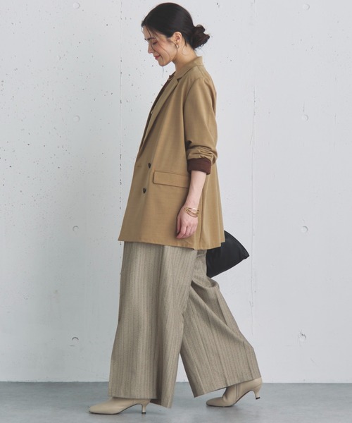 Doux archives（ドゥアルシーヴ）の「ダブルブレストテーラードジャケット（テーラードジャケット・レディース・ブラック/グレー/ベージュ・38）」の13枚目の写真