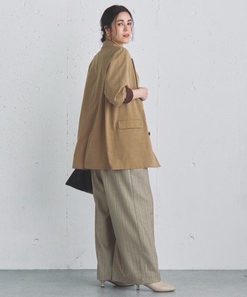 Doux archives（ドゥアルシーヴ）の「ダブルブレストテーラードジャケット（テーラードジャケット・レディース・ブラック/グレー/ベージュ・38）」の19枚目の写真