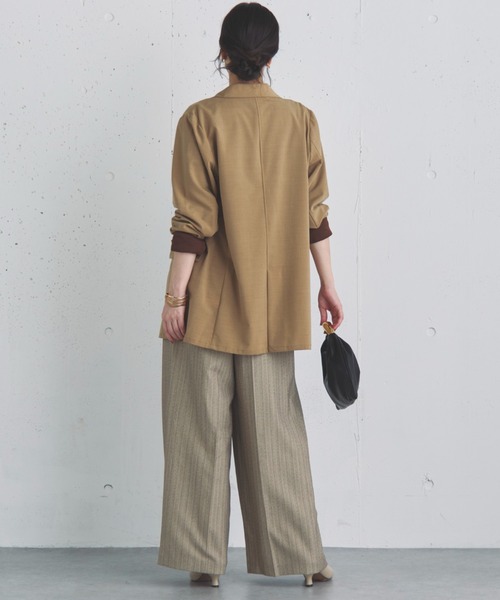 Doux archives（ドゥアルシーヴ）の「ダブルブレストテーラードジャケット（テーラードジャケット・レディース・ブラック/グレー/ベージュ・38）」の16枚目の写真