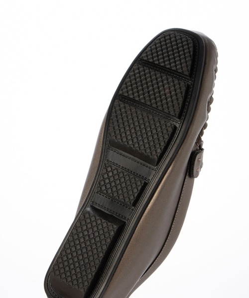 enchanted（エンチャンテッド）の「【柔らか・履きやすい】MELLOW チェーンモチーフモカシン（モカシン/デッキシューズ・レディース・ブラック/ライトブラック/ブロンズ・22/22.5/23/23.5/24/24.5/25）」の12枚目の写真