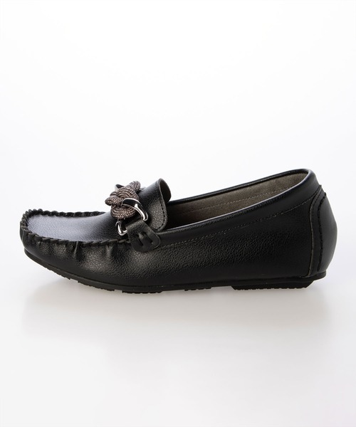 enchanted（エンチャンテッド）の「【柔らか・履きやすい】MELLOW チェーンモチーフモカシン（モカシン/デッキシューズ・レディース・ブラック/ライトブラック/ブロンズ・22/22.5/23/23.5/24/24.5/25）」の15枚目の写真