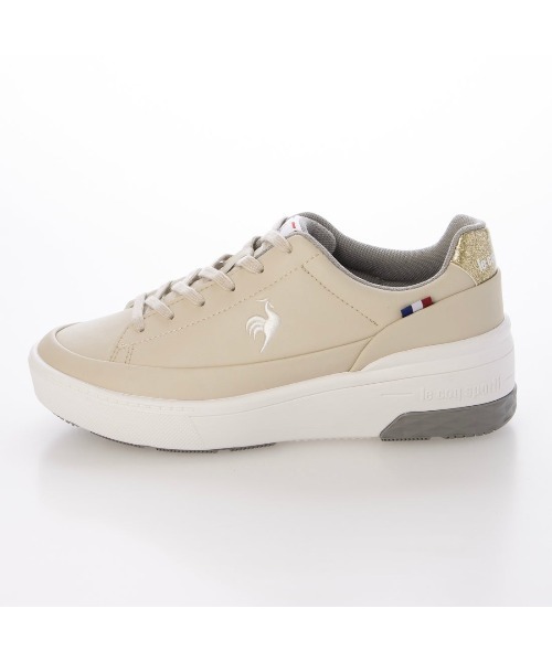 le coq sportif(ルコックスポルティフ)の「【レイン対応】厚底レースアップスニーカー(LCS セーヴル リフト II)(スニーカー・レディース・ベージュ/ブラック/シルバー系その他4/杢グレー・23cm/24.5cm/23.5cm/24cm/22.5cm/25cm)」の9枚目の写真