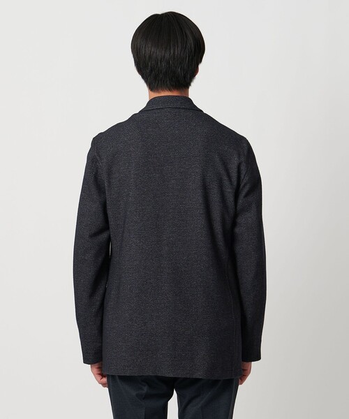 UNITED ARROWS ネイビー テーラードジャケット FORTEX メランジ シングル 2ボタン テーラードジャケット CS/T