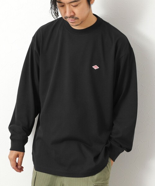 DANTON（ダントン）の「【DANTON/ダントン】DT-C0200 LONG SLEEVE T-SHIRT 25AW（Tシャツ/カットソー・メンズ・キナリ/グレイッシュベージュ/ブラック/オフホワイト・S/M/L/XL）」の3枚目の写真