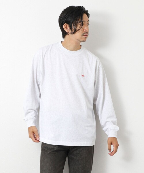 DANTON（ダントン）の「【DANTON/ダントン】DT-C0200 LONG SLEEVE T-SHIRT 25AW（Tシャツ/カットソー・メンズ・キナリ/グレイッシュベージュ/ブラック/オフホワイト・S/M/L/XL）」の8枚目の写真