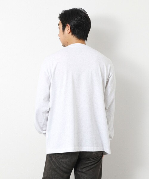 DANTON（ダントン）の「【DANTON/ダントン】DT-C0200 LONG SLEEVE T-SHIRT 25AW（Tシャツ/カットソー・メンズ・キナリ/グレイッシュベージュ/ブラック/オフホワイト・S/M/L/XL）」の10枚目の写真