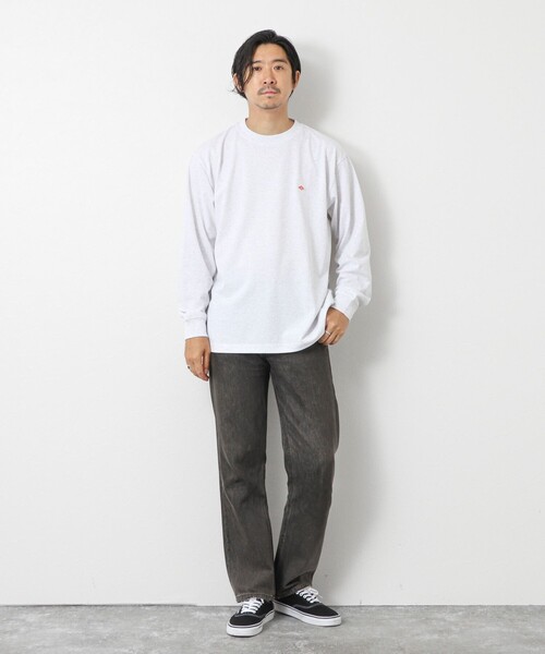 DANTON（ダントン）の「【DANTON/ダントン】DT-C0200 LONG SLEEVE T-SHIRT 25AW（Tシャツ/カットソー・メンズ・キナリ/グレイッシュベージュ/ブラック/オフホワイト・S/M/L/XL）」の12枚目の写真
