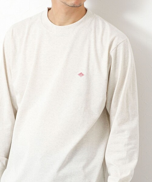 DANTON（ダントン）の「【DANTON/ダントン】DT-C0200 LONG SLEEVE T-SHIRT 25AW（Tシャツ/カットソー・メンズ・キナリ/グレイッシュベージュ/ブラック/オフホワイト・S/M/L/XL）」の14枚目の写真
