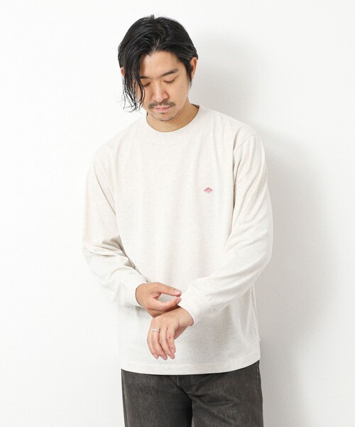 DANTON（ダントン）の「【DANTON/ダントン】DT-C0200 LONG SLEEVE T-SHIRT 25AW（Tシャツ/カットソー・メンズ・キナリ/グレイッシュベージュ/ブラック/オフホワイト・S/M/L/XL）」の16枚目の写真