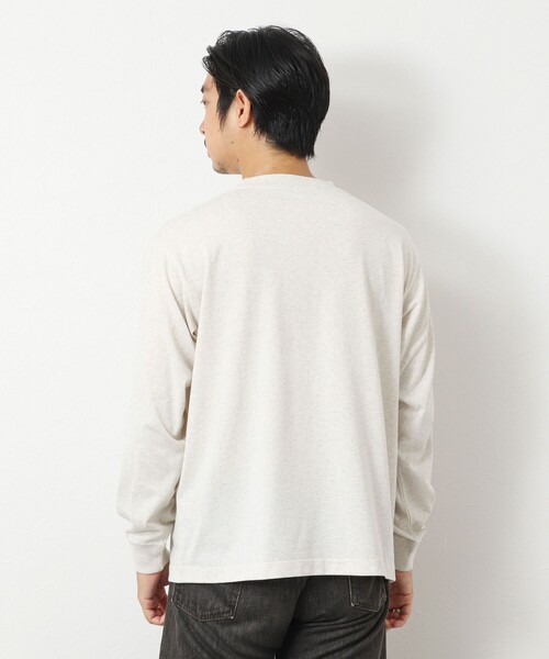DANTON（ダントン）の「【DANTON/ダントン】DT-C0200 LONG SLEEVE T-SHIRT 25AW（Tシャツ/カットソー・メンズ・キナリ/グレイッシュベージュ/ブラック/オフホワイト・S/M/L/XL）」の18枚目の写真
