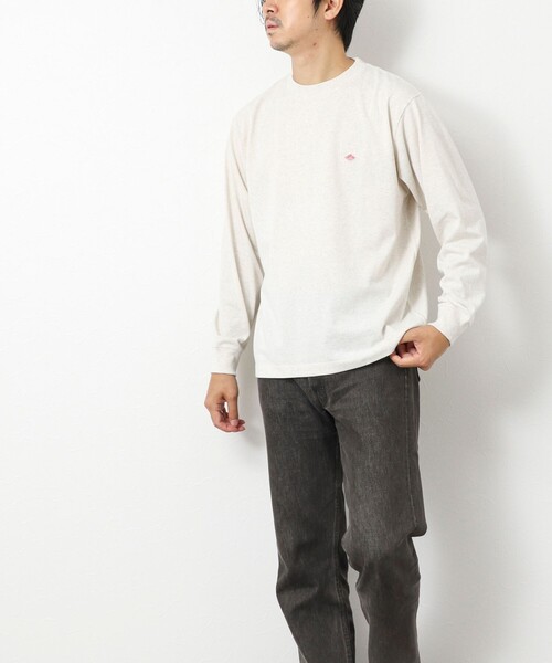 DANTON（ダントン）の「【DANTON/ダントン】DT-C0200 LONG SLEEVE T-SHIRT 25AW（Tシャツ/カットソー・メンズ・キナリ/グレイッシュベージュ/ブラック/オフホワイト・S/M/L/XL）」の19枚目の写真