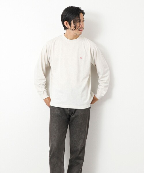 DANTON（ダントン）の「【DANTON/ダントン】DT-C0200 LONG SLEEVE T-SHIRT 25AW（Tシャツ/カットソー・メンズ・キナリ/グレイッシュベージュ/ブラック/オフホワイト・S/M/L/XL）」の20枚目の写真