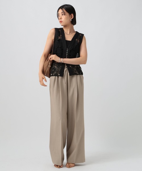 BAYFLOW（ベイフロー）の「2WAYギャザーバッグ（ハンドバッグ・レディース・キャメル/ブラック・FREE）」の9枚目の写真